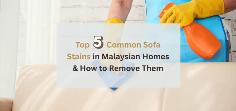 Top 5 common sofa stains – sofa cleaning service
