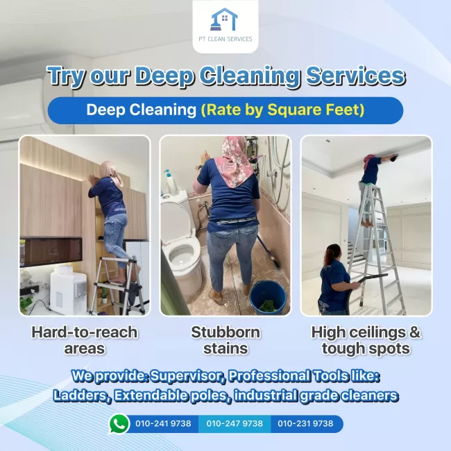 PT Clean Deep Cleaning Services Poster