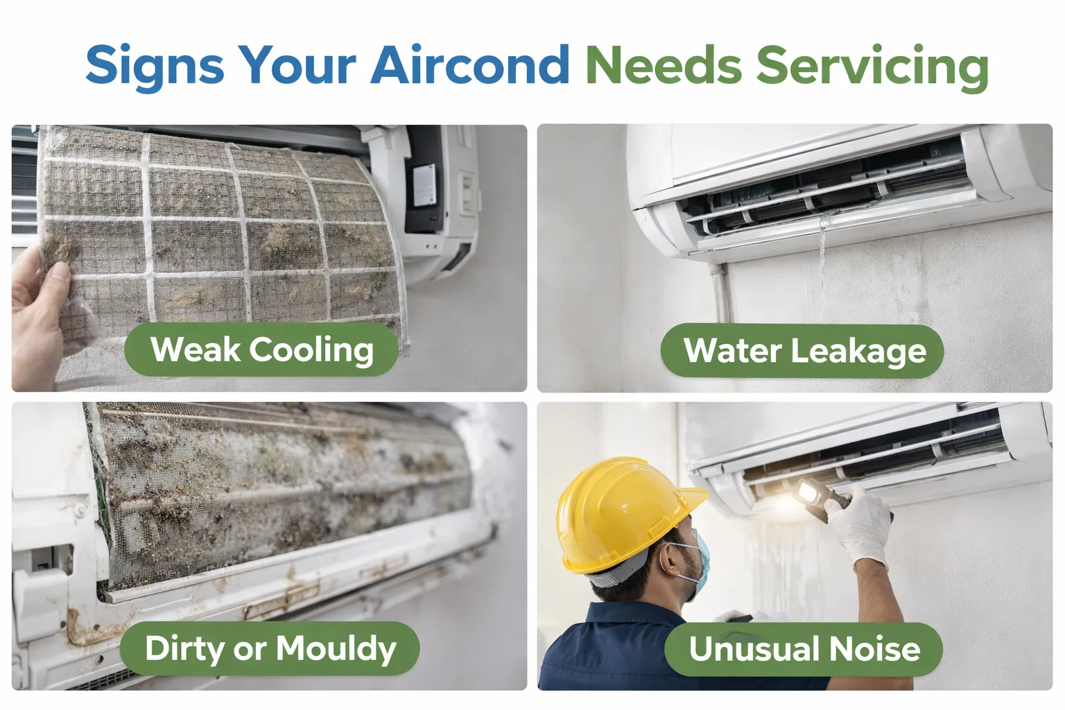 Signs your aircond needs servicing