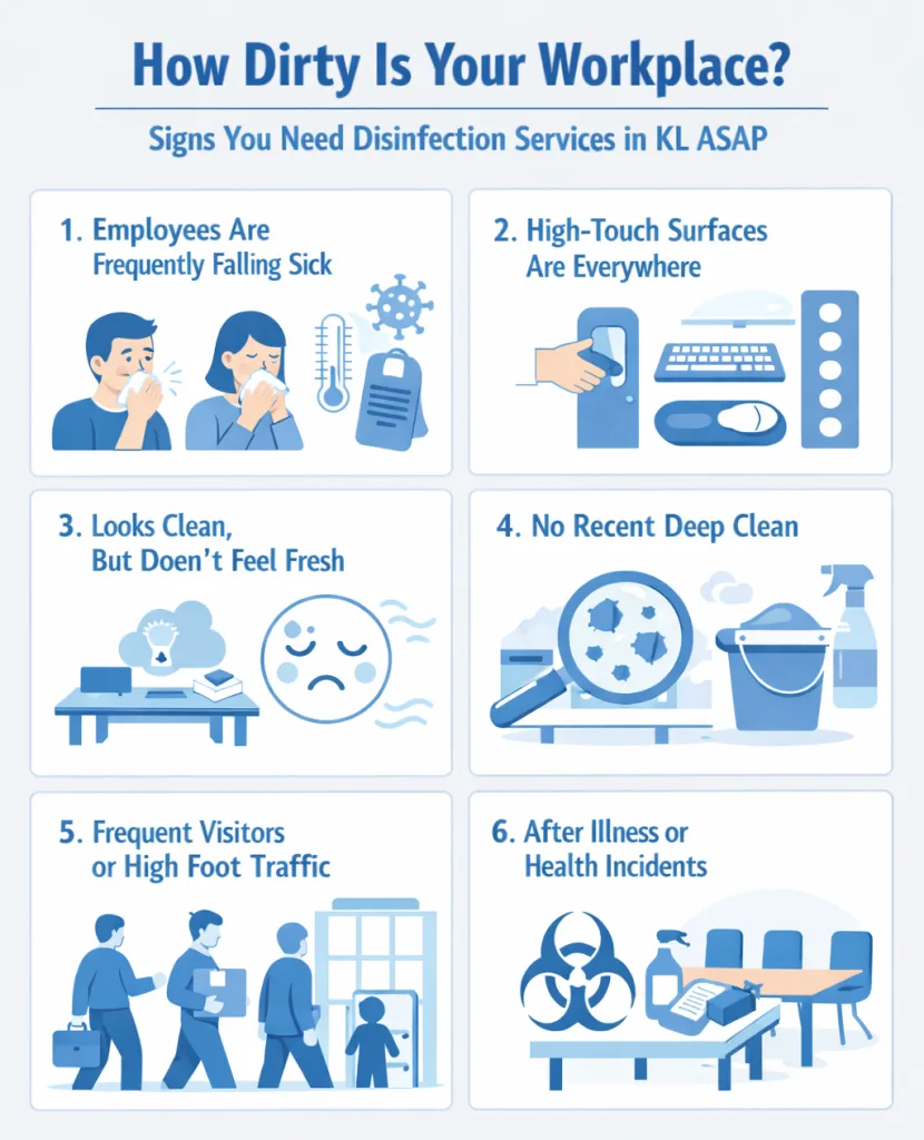How Dirty is Your Workplace? Sign You Need Disinfection Services In KL