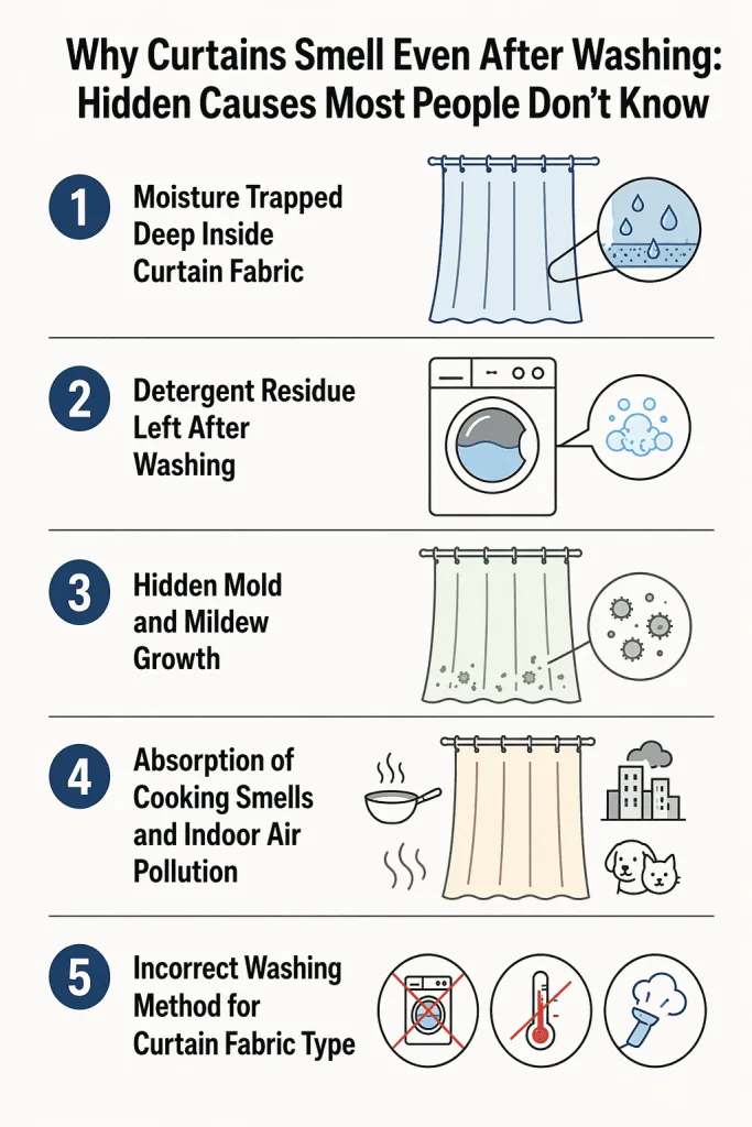 5 Reasons Why Your Curtains Still Smell Even After Washing And Why You Should Consider Curtain Cleaning Services